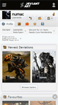 Mobile Screenshot of numac.deviantart.com