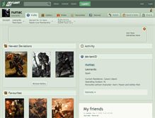 Tablet Screenshot of numac.deviantart.com