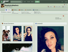 Tablet Screenshot of beautyandmadness.deviantart.com