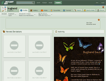 Tablet Screenshot of bugband.deviantart.com