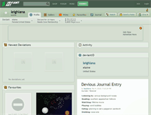 Tablet Screenshot of leighlana.deviantart.com