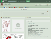 Tablet Screenshot of critical-lacitirc.deviantart.com
