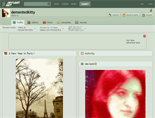 Tablet Screenshot of dementedkitty.deviantart.com