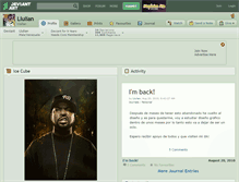 Tablet Screenshot of llulian.deviantart.com