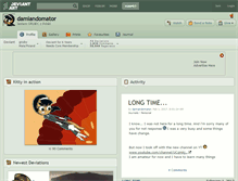 Tablet Screenshot of damiandomator.deviantart.com