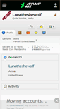 Mobile Screenshot of lunatheshewolf.deviantart.com