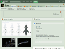 Tablet Screenshot of jjward.deviantart.com