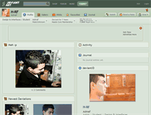 Tablet Screenshot of h-rf.deviantart.com