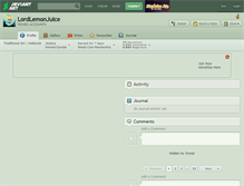 Tablet Screenshot of lordlemonjuice.deviantart.com