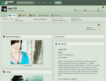 Tablet Screenshot of nayr139.deviantart.com