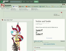 Tablet Screenshot of kevonem.deviantart.com