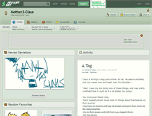 Tablet Screenshot of mother3-claus.deviantart.com