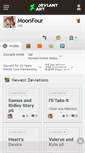 Mobile Screenshot of moonfour.deviantart.com