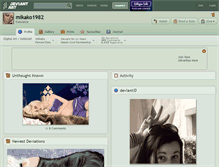 Tablet Screenshot of mikako1982.deviantart.com