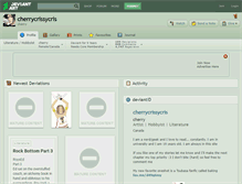 Tablet Screenshot of cherrycrissycris.deviantart.com