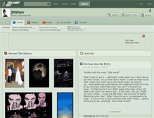 Tablet Screenshot of jimmyw.deviantart.com