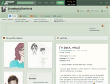 Tablet Screenshot of eiveerockstheworld.deviantart.com