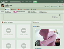 Tablet Screenshot of madminou.deviantart.com
