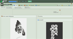 Desktop Screenshot of error-message.deviantart.com