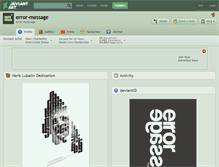 Tablet Screenshot of error-message.deviantart.com