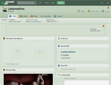 Tablet Screenshot of lamanodedios.deviantart.com