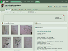 Tablet Screenshot of manofmanlymanliness.deviantart.com