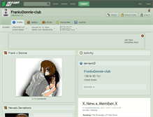 Tablet Screenshot of frankxdonnie-club.deviantart.com