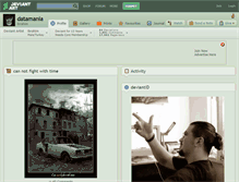 Tablet Screenshot of datamania.deviantart.com