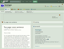 Tablet Screenshot of nezdragon.deviantart.com