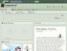 Tablet Screenshot of mangareader345.deviantart.com