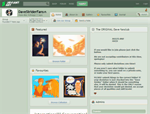 Tablet Screenshot of davestriderfans.deviantart.com