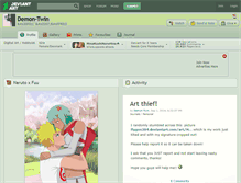 Tablet Screenshot of demon-twin.deviantart.com