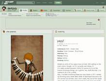 Tablet Screenshot of darkjuly.deviantart.com