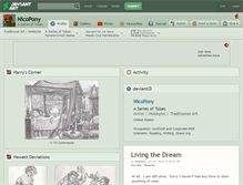 Tablet Screenshot of nicopony.deviantart.com