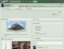 Tablet Screenshot of ericshawn.deviantart.com