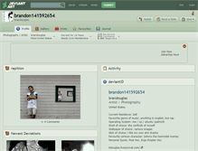 Tablet Screenshot of brandon141592654.deviantart.com