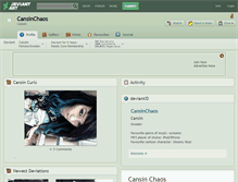 Tablet Screenshot of cansinchaos.deviantart.com