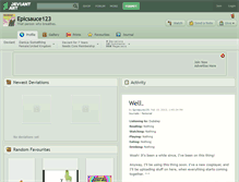 Tablet Screenshot of epicsauce123.deviantart.com