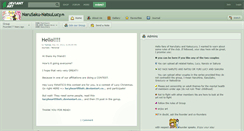 Desktop Screenshot of narusaku-natsulucy.deviantart.com