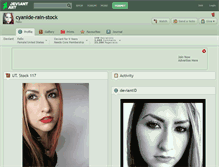 Tablet Screenshot of cyanide-rain-stock.deviantart.com