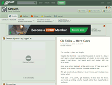Tablet Screenshot of karouws.deviantart.com