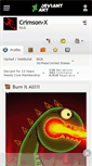 Mobile Screenshot of crimson-x.deviantart.com