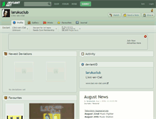 Tablet Screenshot of larukuclub.deviantart.com