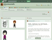 Tablet Screenshot of disfunctional-muffin.deviantart.com