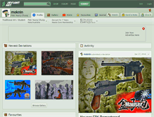 Tablet Screenshot of moknin.deviantart.com