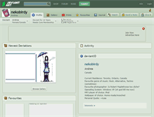 Tablet Screenshot of nekobirdy.deviantart.com