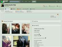 Tablet Screenshot of come-as-you-may.deviantart.com