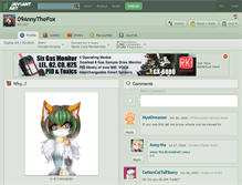 Tablet Screenshot of 09annythefox.deviantart.com