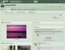 Tablet Screenshot of mycolourpalette.deviantart.com