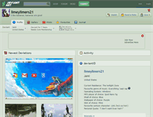 Tablet Screenshot of limeylimers21.deviantart.com